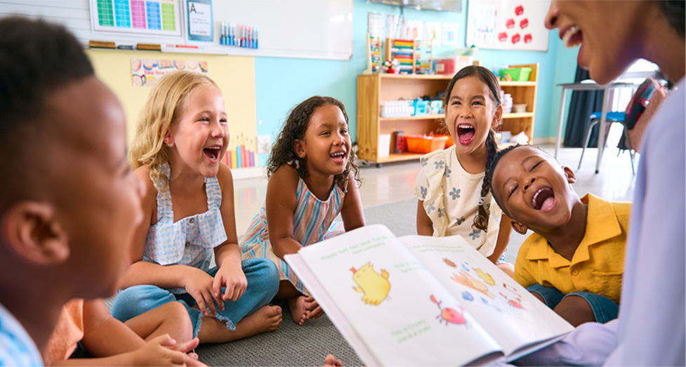 children at school